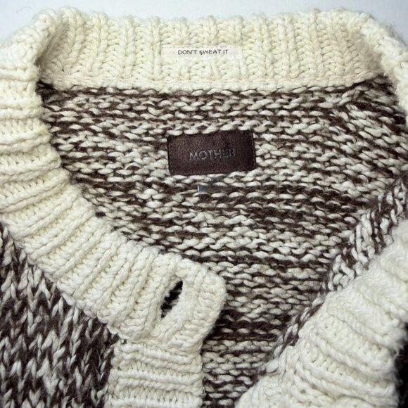 MOTHER The Long Drop Cardigan “The Good And The Bad” Yin Yang Sweater Oversized - Picture 7 of 15